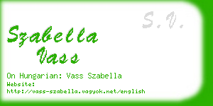 szabella vass business card